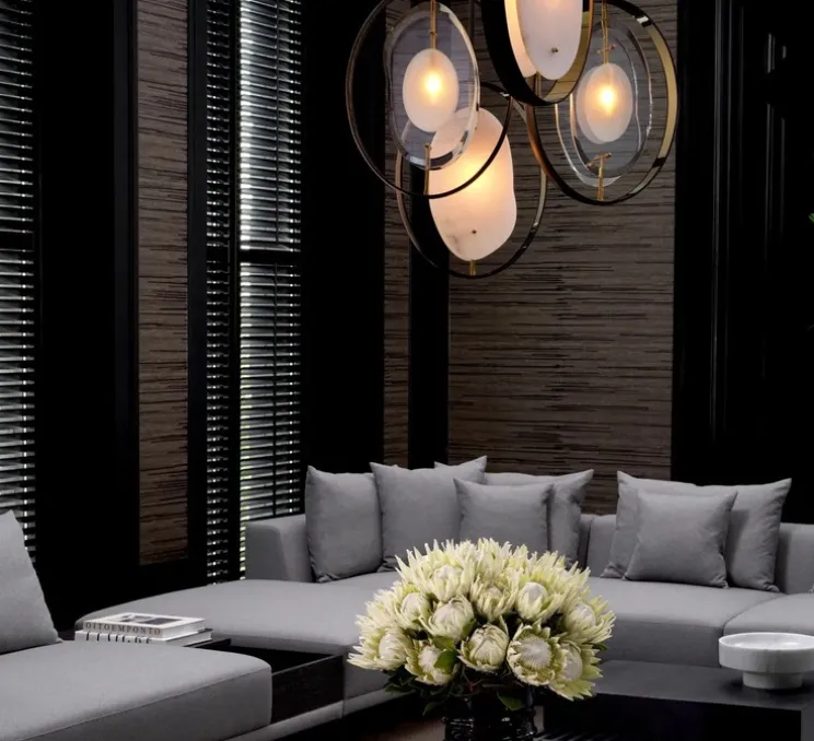 Lustre, Vincente, bronze, L43cm, H58cm - Eichholtz