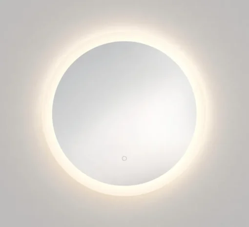 Miroir lumineux, Ascot 650 Round, blanc et argent, IP44, LED, 2700-6000K, 620-670 lm, L65cm, H65cm - Astro