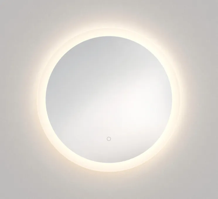 Miroir lumineux, Ascot 650 Round, blanc et argent, IP44, LED, 2700-6000K, 620-670 lm, L65cm, H65cm - Astro