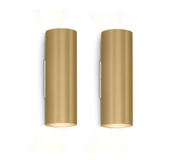 PACK DUO Applique murale, RAY mini 2.0, champagne, Ø6,7cm, H20cm - Wever&Ducré