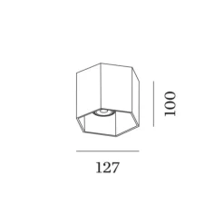 PACK DUO Plafonnier, Hexo 1.0 PAR16, blanc, Ø12,7cm, H10cm - Wever-Ducre