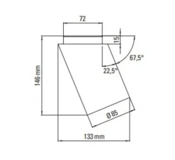 PACK DUO, Plafonnier, Tobo C85 DIAG, blanc, laiton, Ø8,5cm, H14,6cm - DCW éditions Paris