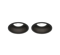 PACK DUO Spot encastrable, Deep, 1.0 PAR16, GU10, noir, Ø8,4cm, H10,8cm - Wever&Ducré