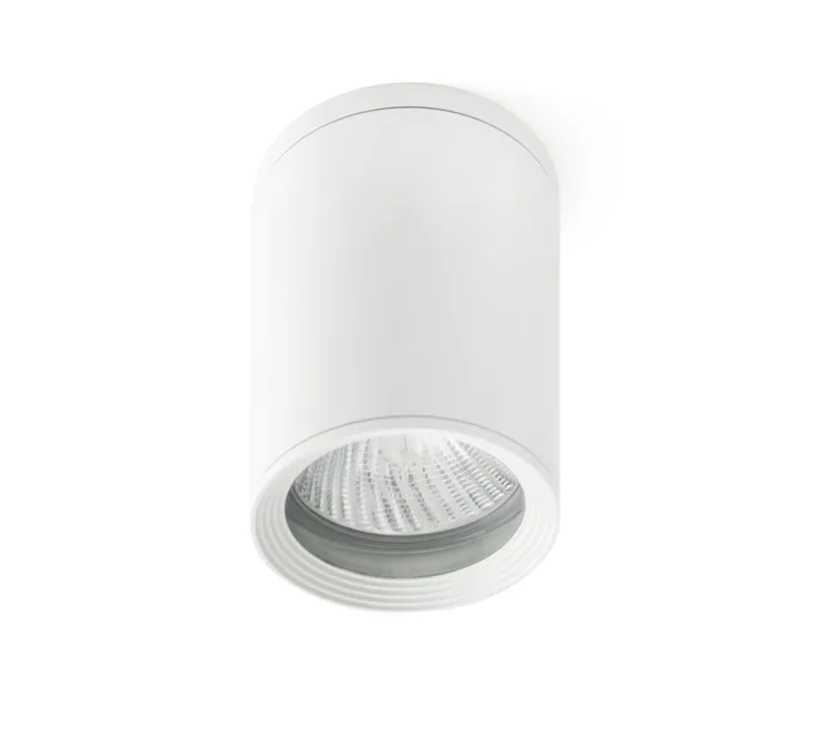 Plafonnier, salle de bain, Tasa, blanc, Ø11cm, H14cm, IP44, 40° - Faro