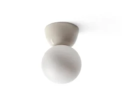 Plafonnier, Abisal PL Mini, albâtre, beige, Ø12cm, H18cm - Luxcambra