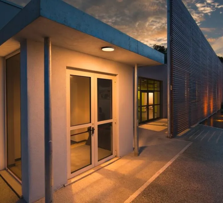 Plafonnier, AINOS, anthracite, IP44, LED, 3000K, 1430lm, Ø30cm, H6,5cm - Slv