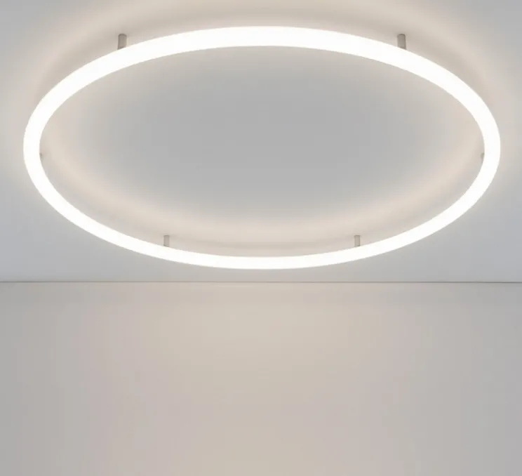 Plafonnier, Alphabet Of Light circular 90 semi-encastré, blanc, LED, dim, 3000K, 5783 lm, L90cm, H10cm - Artemide
