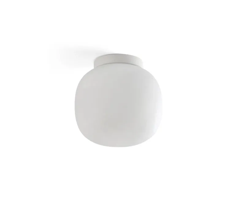 Plafonnier, Amelia, blanc, IP44, Ø21,5cm, H22,5cm - Faro