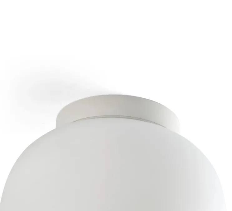 Plafonnier, Amelia, blanc, IP44, Ø21,5cm, H22,5cm - Faro