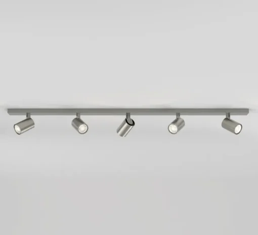 Plafonnier, Ascoli five Bar, nickel mat, L120cm, H13cm - Astro