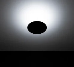 Plafonnier, Asintoto, noir, LED, dim, 2700K, 1435 lm, Ø40cm, H1cm - Davide Groppi