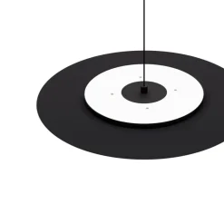Plafonnier, Asintoto, noir, LED, dim, 2700K, 1435 lm, Ø40cm, H1cm - Davide Groppi