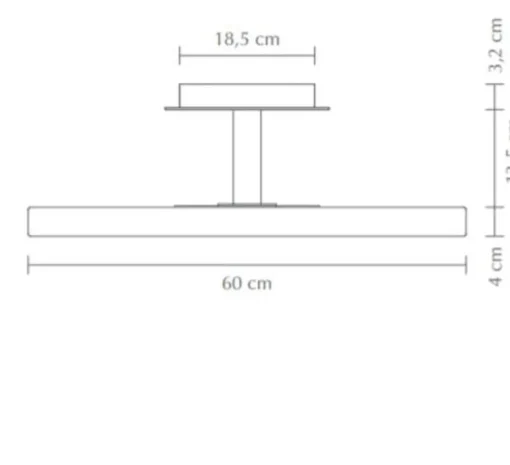 Plafonnier, Asteria UP, large, perle blanc, LED, 3000K, 2300lm, Ø60cm, H21cm - Umage
