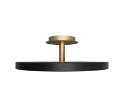 Plafonnier, Asteria UP, large, noir, LED, 3000K, 2300 lm, Ø60cm, H21cm - Umage
