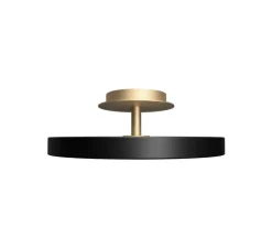 Plafonnier, Asteria UP PLUS, mini, noir, LED, dim, 2400-3000K, 1500 lm, Ø31cm, H11cm - Umage