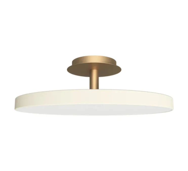 Plafonnier, Asteria UP PLUS, large, blanc perle, LED, dim, 2400-3000K, 2200 lm, Ø60cm, H21cm - Umage