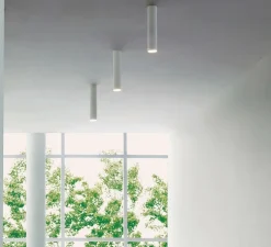 Plafonnier, A-Tube small, blanc mat, Ø6cm, H30cm - Lodes