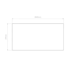 Plafonnier, avec abat-jour Bevel Round 600 et structure 4-Way plate, blanc, Ø60cm, H27cm - Astro