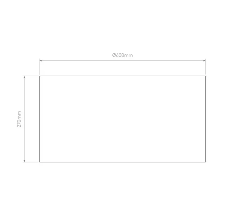 Plafonnier, avec abat-jour Bevel Round 600 et structure 4-Way plate, blanc, Ø60cm, H27cm - Astro