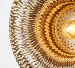 Plafonnier, Barbados, naturel et marron, Ø35cm, H17cm - Good&Mojo