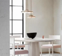 Plafonnier, Beran Small , laiton antique, LED, dim, 2700K, 700 lm, Ø26cm, H6cm - Bert Frank