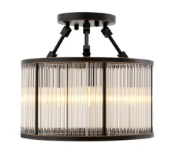 Plafonnier, Bernardi S, bronze, Ø45cm, H37,5cm - Eichholtz