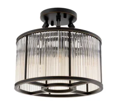 Plafonnier, Bernardi S, bronze, Ø45cm, H37,5cm - Eichholtz