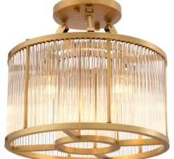 Plafonnier, Bernardi S, laiton, Ø45cm, H37,5cm - Eichholtz