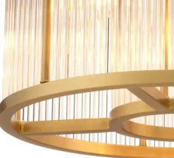 Plafonnier, Bernardi S, laiton, Ø45cm, H37,5cm - Eichholtz