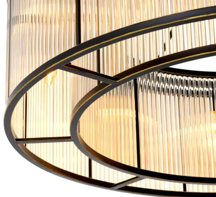 Plafonnier, Bernardi XL, bronze, Ø110cm, H60cm - Eichholtz