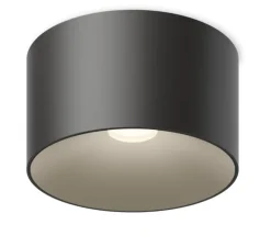 Plafonnier, Bind Solo, spectre large, noir, LED, dim, tunable white + DALI-2, 1800K - 4000K, 571 lm - 895 lm, Ø18,5cm, H11cm - Vibia