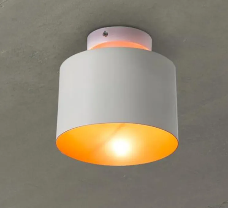 Plafonnier, blanc et or, Janet ,Ø18cm, H17cm - FARO