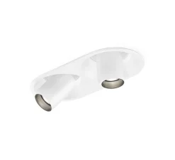 Plafonnier, Bliek Round Petit 2.0, blanc, LED, 2700K, 2x440lm, L18,2cm, H8,9cm - Wever&Ducré