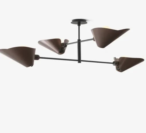 Plafonnier, Bonnet SC91, bronze, noir, Ø100cm, H40cm - Andtradition
