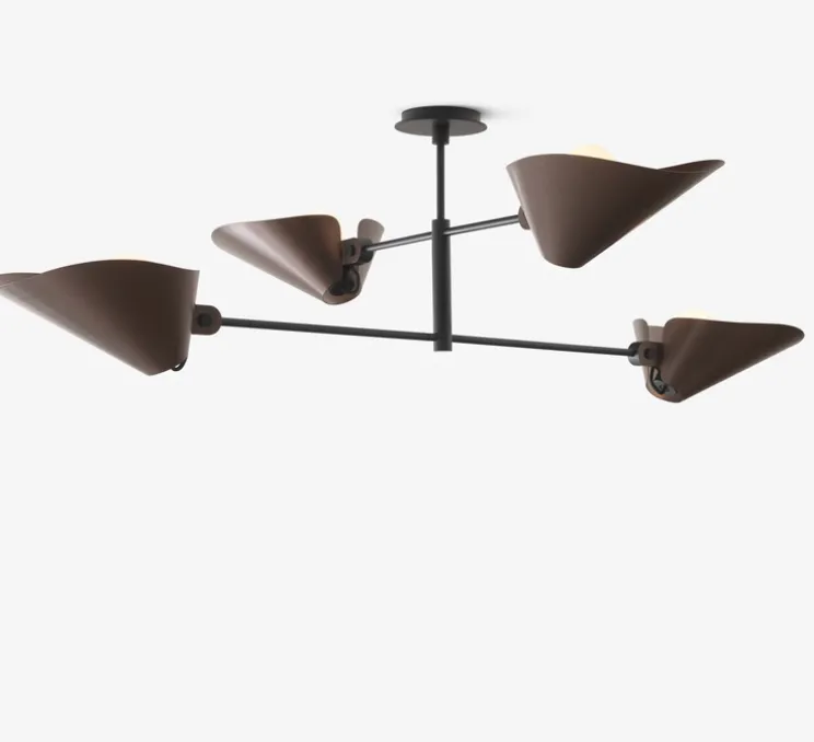 Plafonnier, Bonnet SC91, bronze, noir, Ø100cm, H40cm - Andtradition