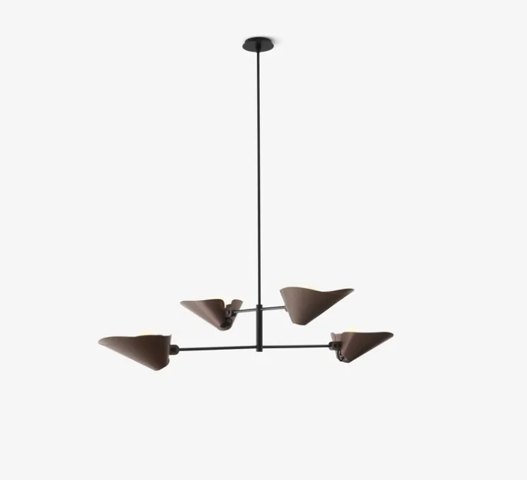 Plafonnier, Bonnet SC93, bronze, noir, Ø100cm, H140cm - Andtradition