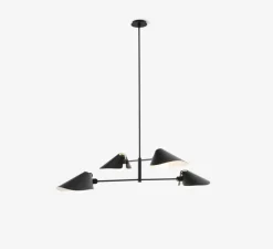 Plafonnier, Bonnet SC93, noir, Ø100cm, H140cm - Andtradition