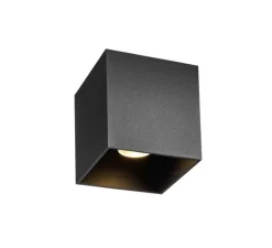 Plafonnier, Box 1.0 LED, noir, LED, coupure de phase, 3000K, 700lm, L10cm, H10cm - Wever&Ducré