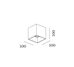 Plafonnier, Box 1.0 Outdoor, blanc, IP65, LED, 2700K, 580lm, L10cm, H10cm - Wever&Ducré