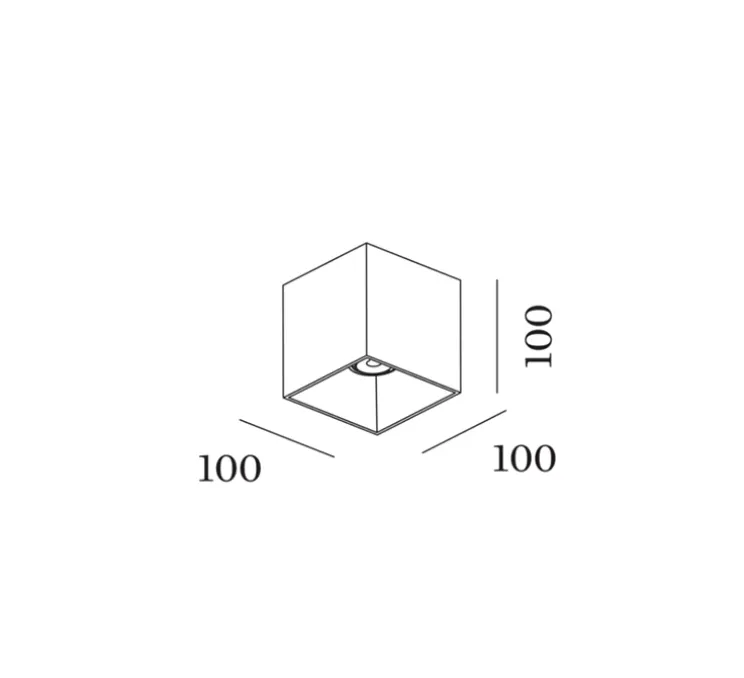 Plafonnier, Box 1.0 Outdoor, blanc, IP65, LED, 2700K, 580lm, L10cm, H10cm - Wever&Ducré