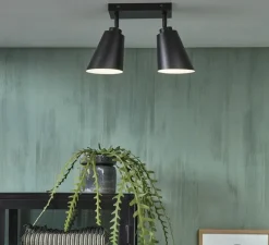 Plafonnier, Bremen, noir, Ø35cm, H24cm - It's about Romi