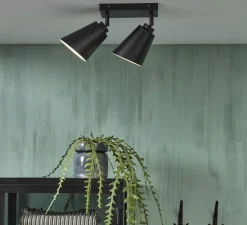 Plafonnier, Bremen, noir, Ø35cm, H24cm - It's about Romi