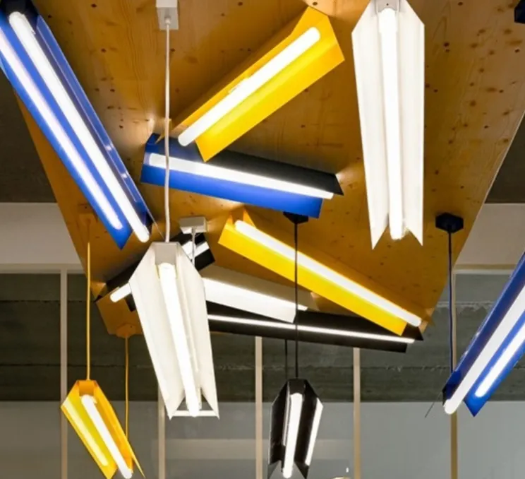 Plafonnier, Bridget, blanc, L50cm, H8cm - Zangra