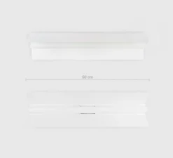 Plafonnier, Bridget, blanc, L50cm, H8cm - Zangra