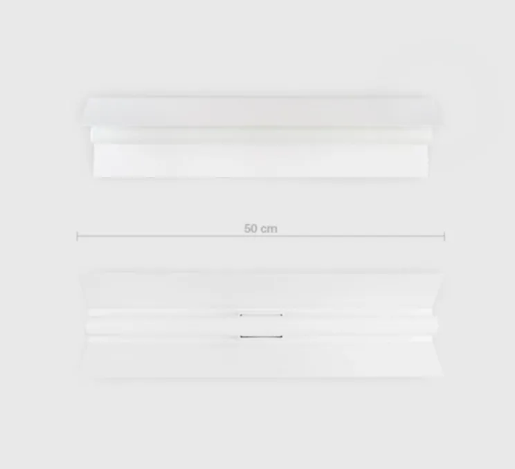 Plafonnier, Bridget, blanc, L50cm, H8cm - Zangra