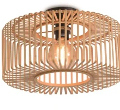 Plafonnier, Bromo S, naturel, Ø40cm, H18cm - Good&Mojo