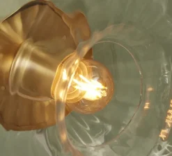 Plafonnier, Brussels, transparent, or, Ø28cm, H28cm - It's about Romi