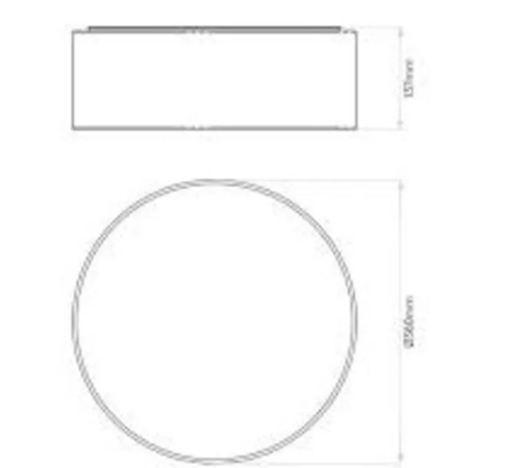 Plafonnier, Cambria 380, tissu beige mastic, Ø38cm, H13,7cm - Astro Lighting