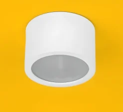 Plafonnier, Capucine, blanc, IP54, Ø10cm, H6,7cm - Zangra