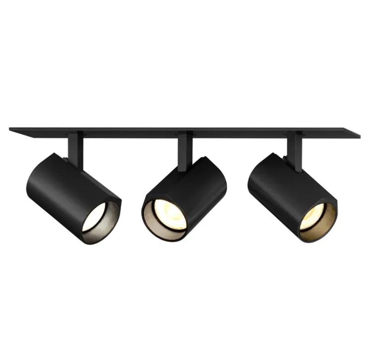 Plafonnier, Ceno 3.0, noir, LED, 2700K, 3x440lm, L23cm, H4cm - Wever & Ducré